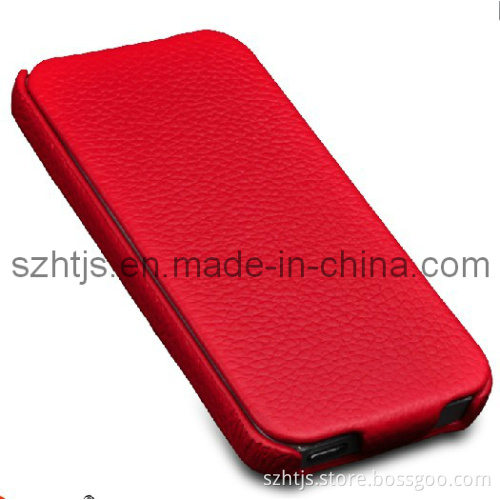 Leather Holster, Cell Phone Faceplate Covers for iPhone Red Color